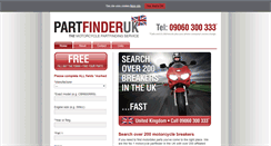 Desktop Screenshot of partfinderuk.co.uk